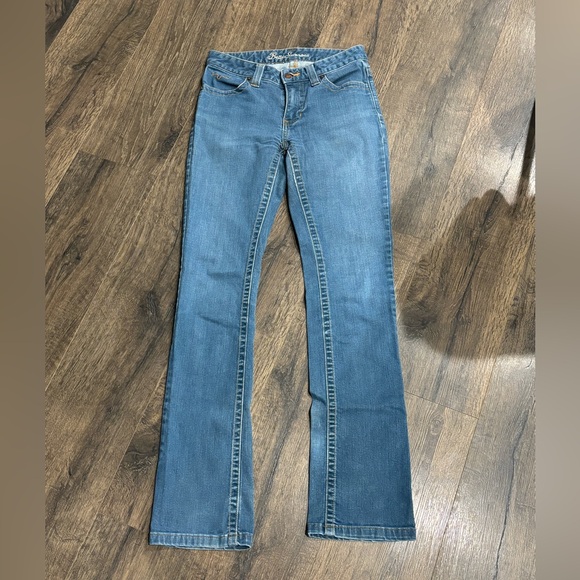 Kimes Ranch Women's Blue Jeans with Orange Stitching - Picture 3 of 3
